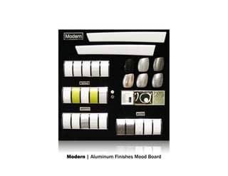 Modern | Aluminum Finishes Mood Board
 