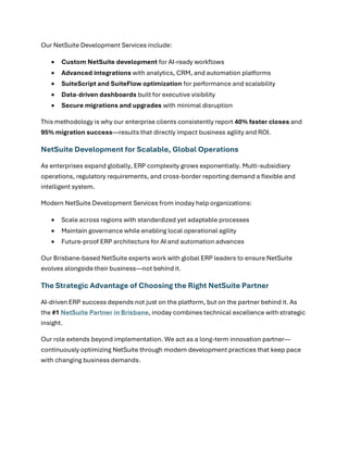 Modern NetSuite Development for AI Driven Business Operations. | PDF