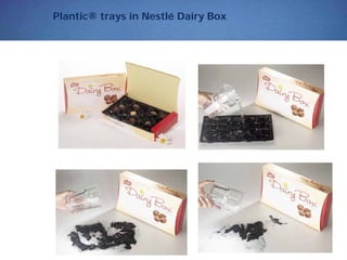 Plantic® trays in Nestlé Dairy Box
 
