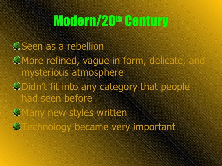 Modern Period