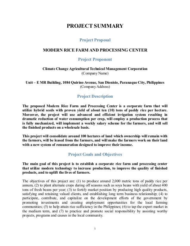 Objective of rice production image