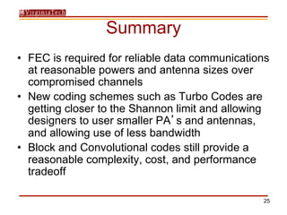 Modern SATCOM Forward Error Correction | PDF