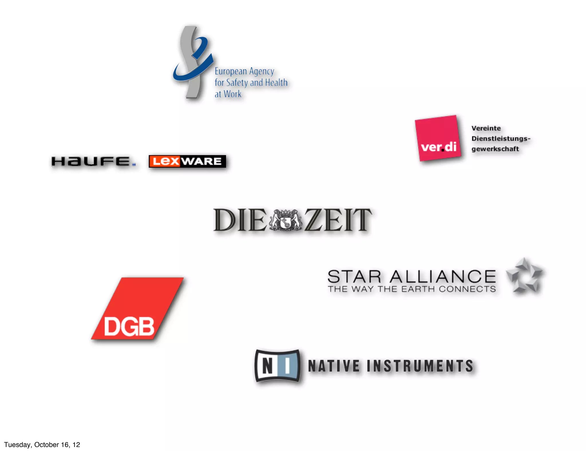 Tuesday, October 16, 12
 