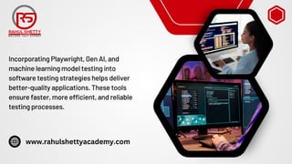 ai powered automation testing with playwright &... Modern Software Testing: Playwright, Gen AI, and Machine Learning ...