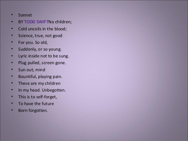 Example of a sonnet image