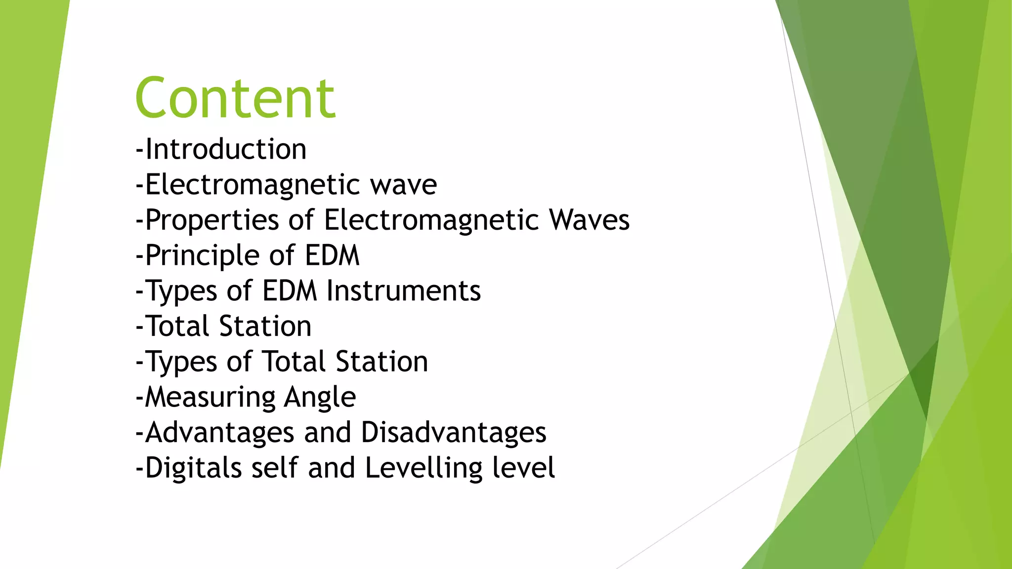 Modern surveying instruments | PPTX