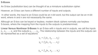Boxes Cipher Modern Symmetric-key Ciphers for computer science student | PDF