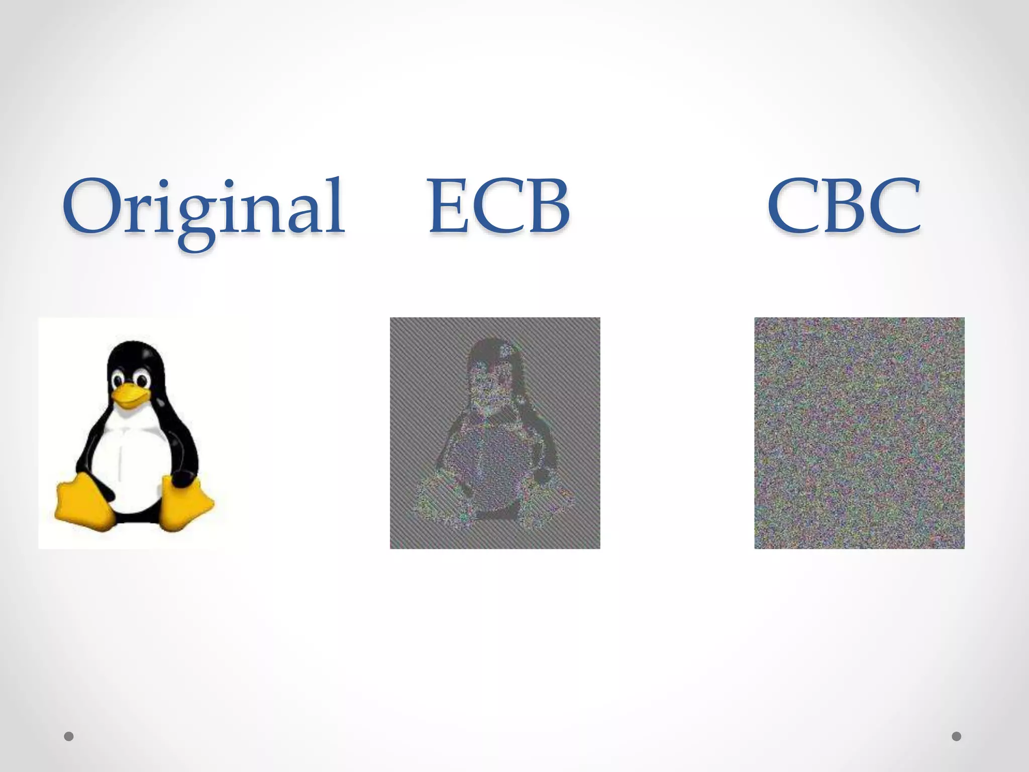 Original ECB CBC
 