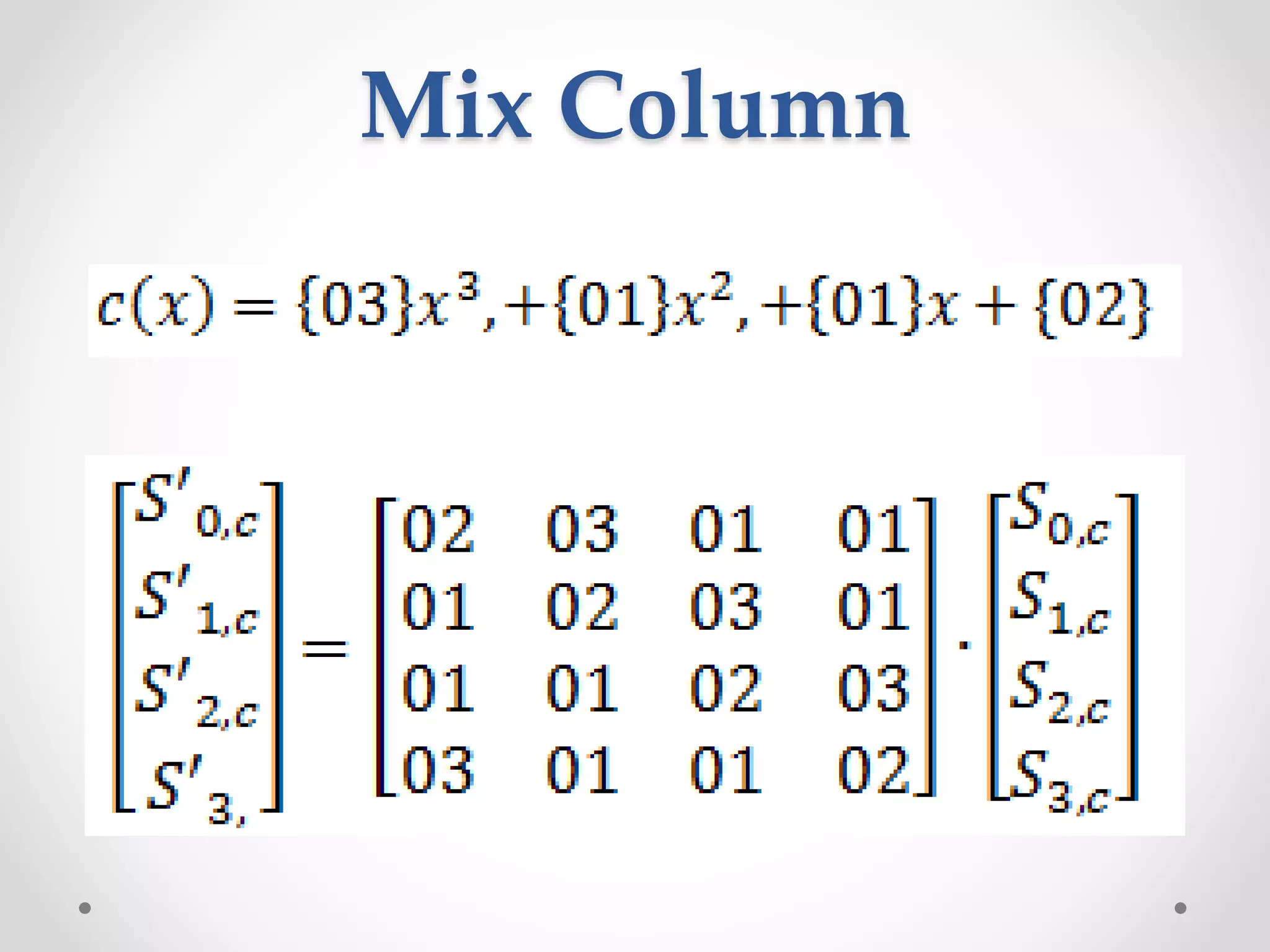 Mix Column
 