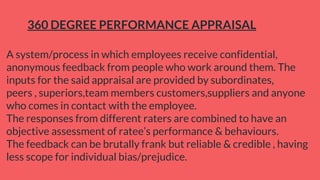 MODERN TECHNIQUES OF PERFORMANCE APPRAISAL (UNIT 6).pptx
