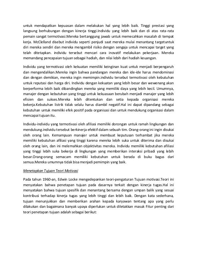 Modern teori motivasi