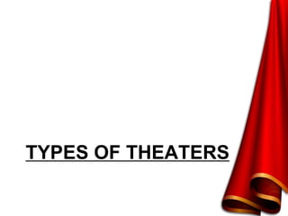 TYPES OF THEATERS
 