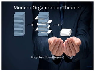 Modern Organization Theories
Khageshyor Khanal (Muskan)
11/14/2020
 