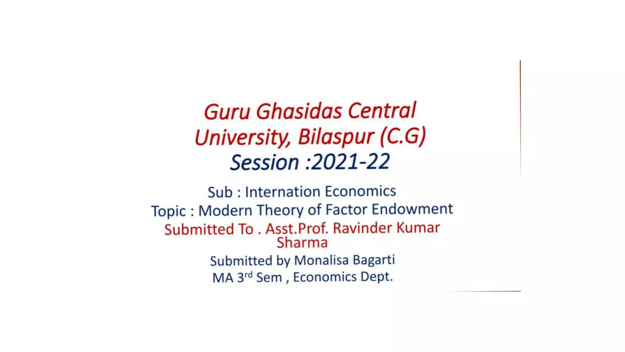 Modern theory of factor endowment heckscher ohilin theory