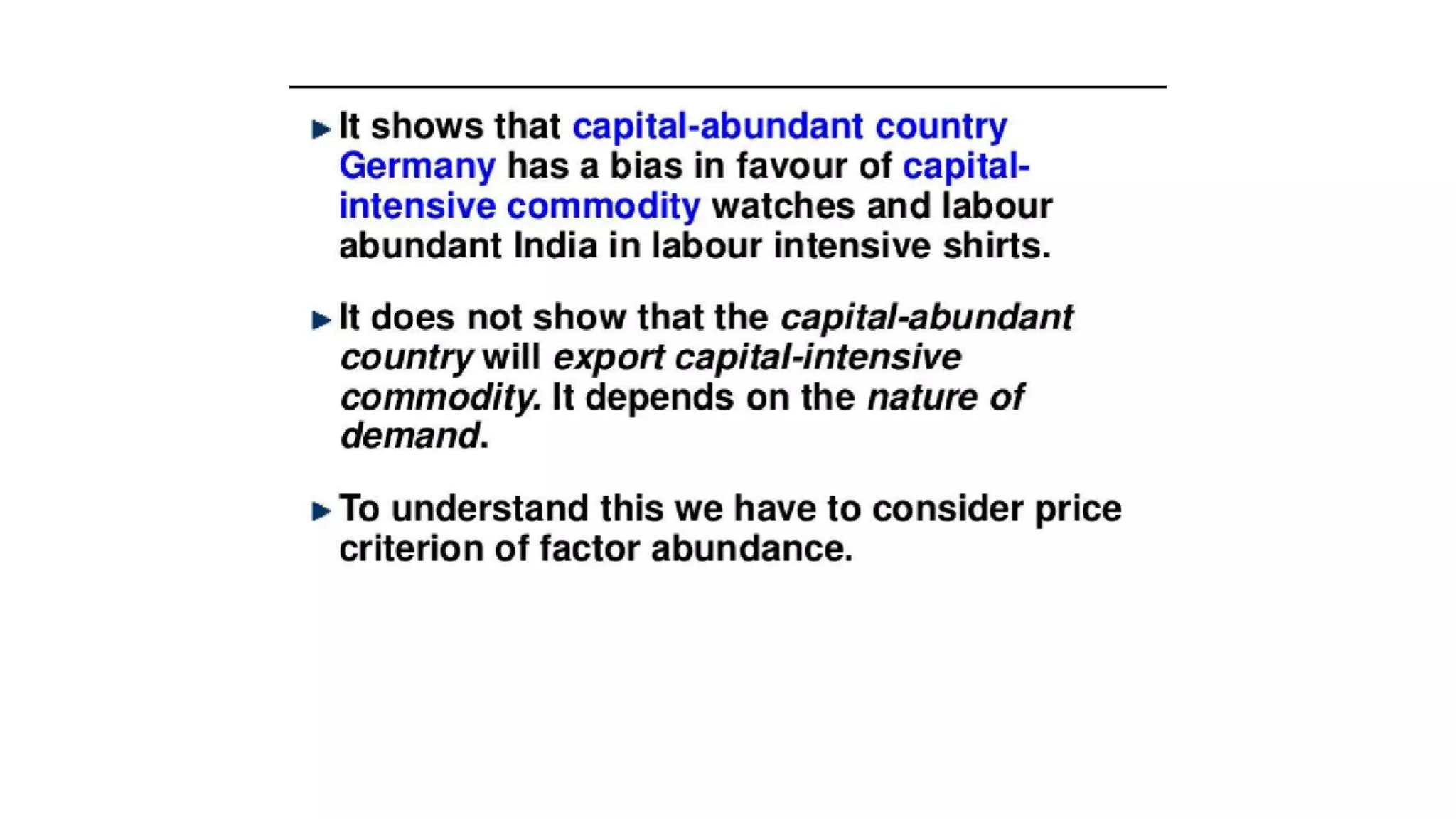 Modern theory of factor endowment heckscher ohilin theory