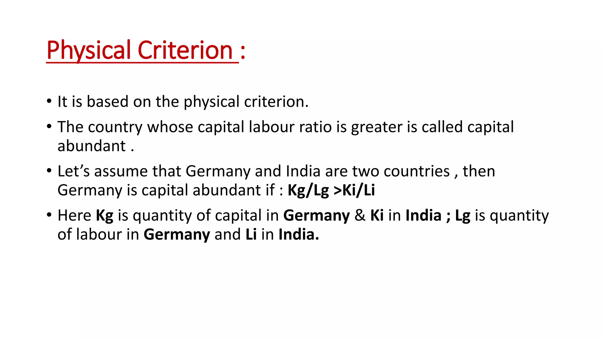 Modern theory of factor endowment heckscher ohilin theory