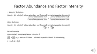 Modern theory of trade | PPTX