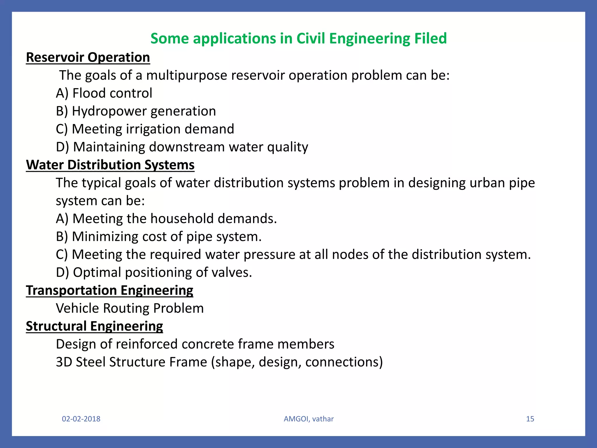 Modern trends in optimization techniques | PPTX