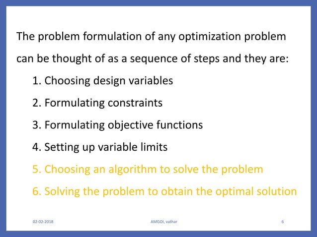 Modern trends in optimization techniques | PPT