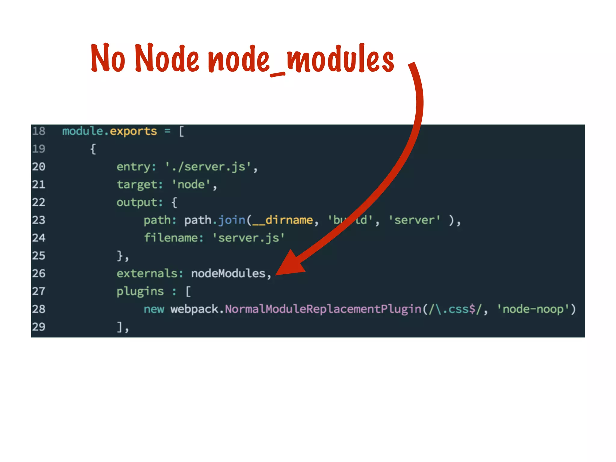 No Node node_modules
 