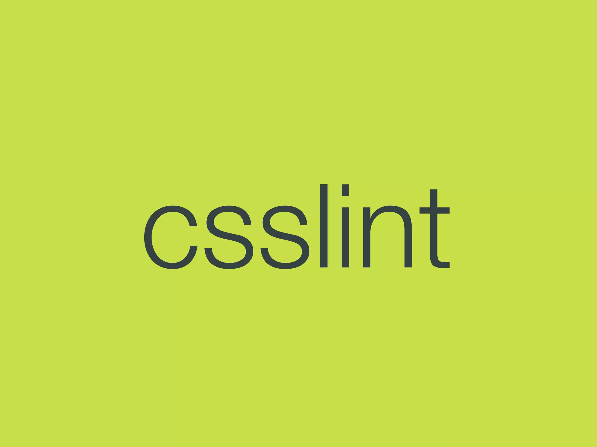csslint
 