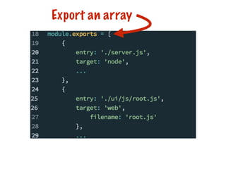 Export an array
 