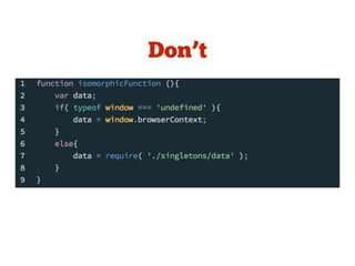 Don’t
 