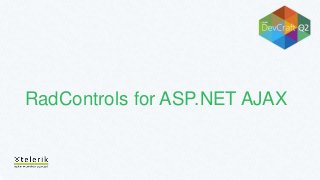 RadControls for ASP.NET AJAX
 