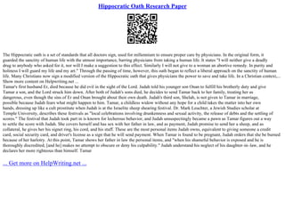 Modern Vs. Hippocratic Oath | PPT