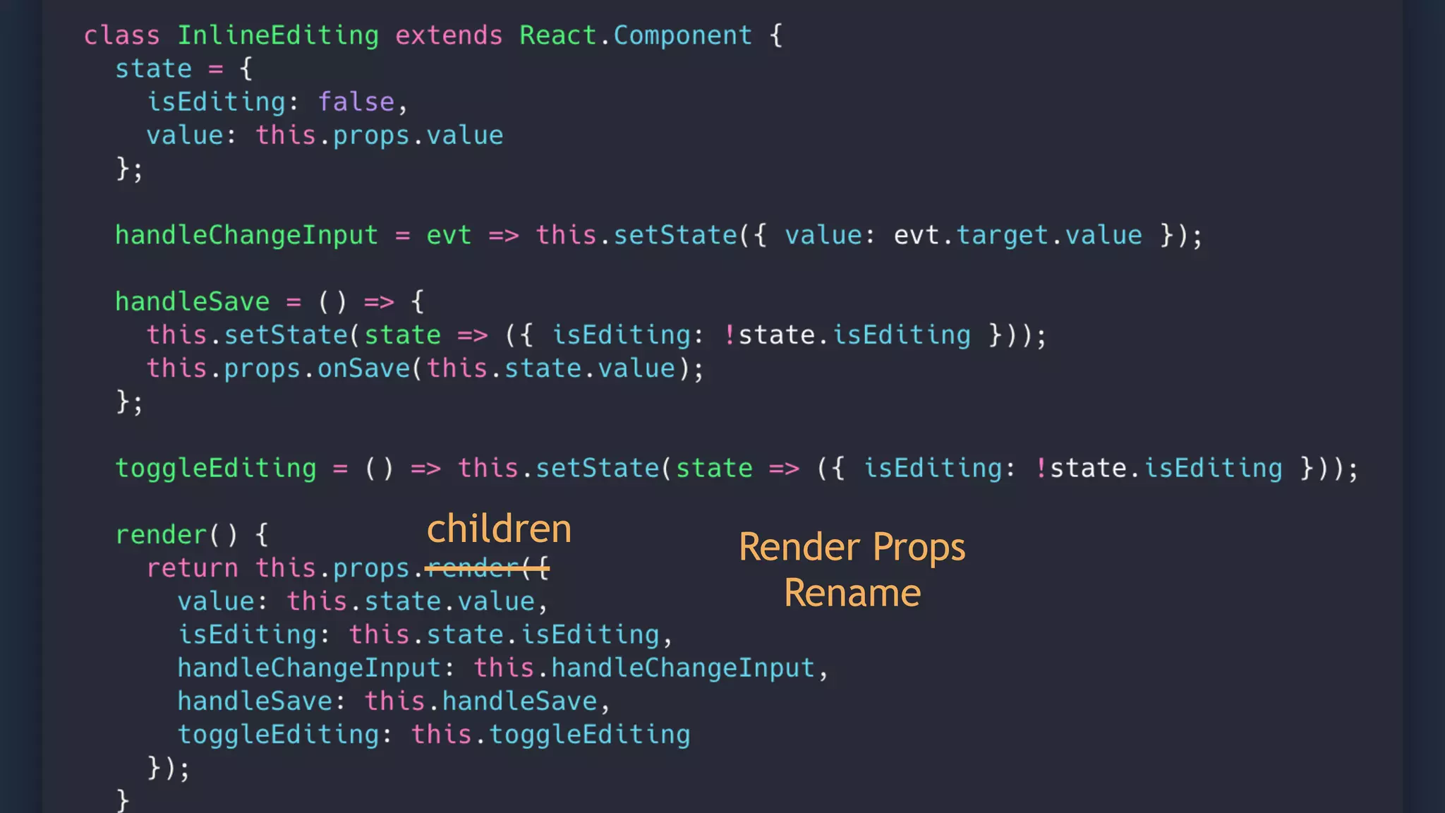 57 children Render Props Rename 