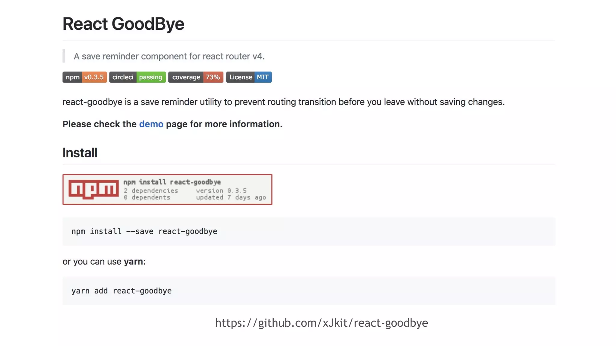 https://github.com/xJkit/react-goodbye 