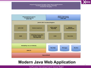 7 Modern Java Web Application 
Software Development Done Right 
 