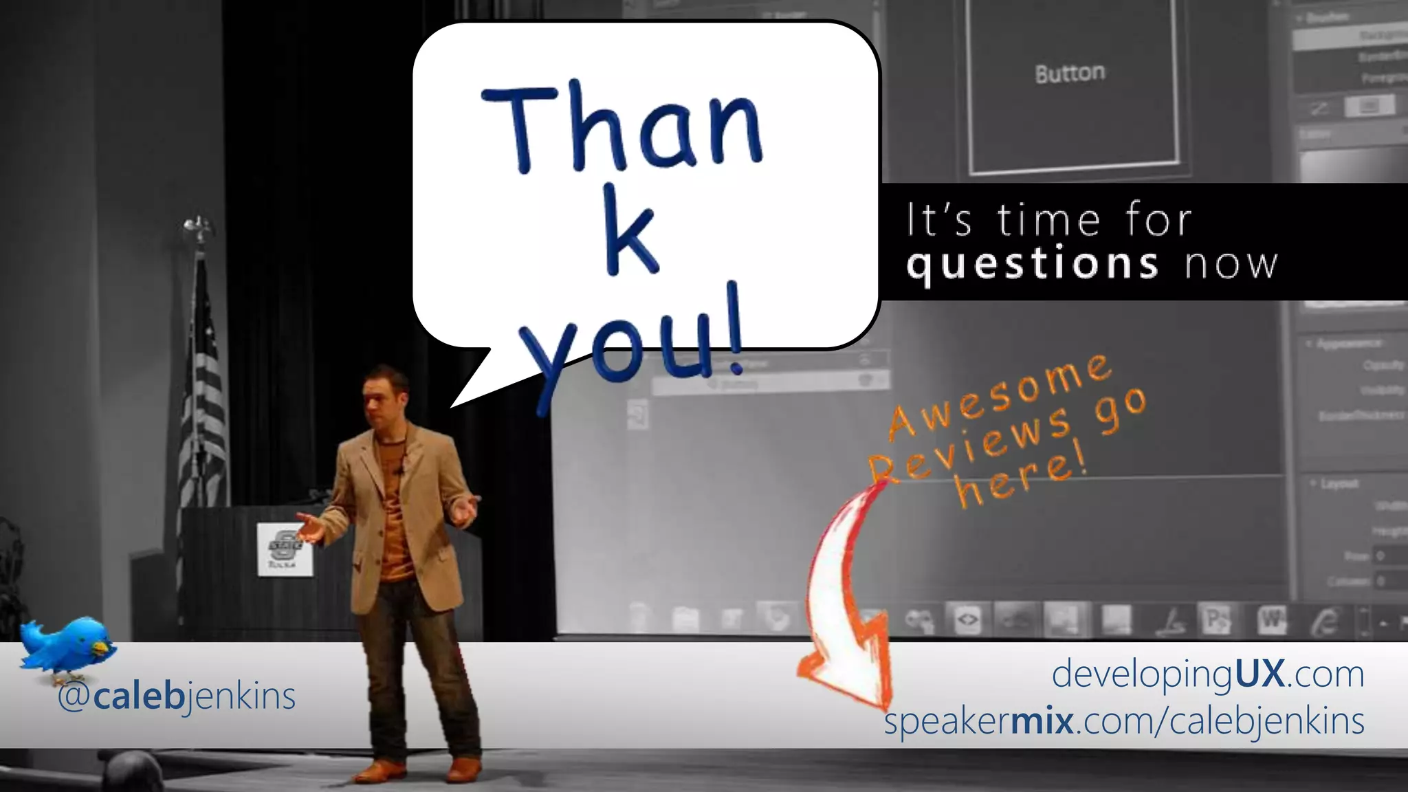 developingUX.com
speakermix.com/calebjenkins
@calebjenkins
 