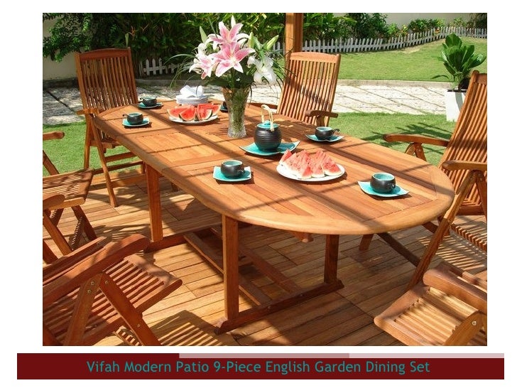 Modern Wood Patio Furniture Sets