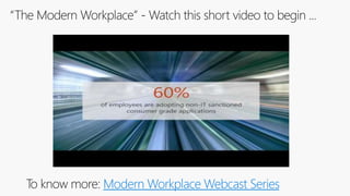 Modern Workplace Webcast Series
 