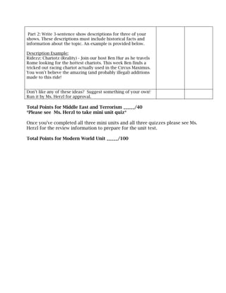 Modern world unit outline cp 2011