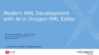 Enhancing XML Development with AI Features in Oxygen XML Editor | PDF