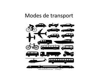 Modes de transport
 