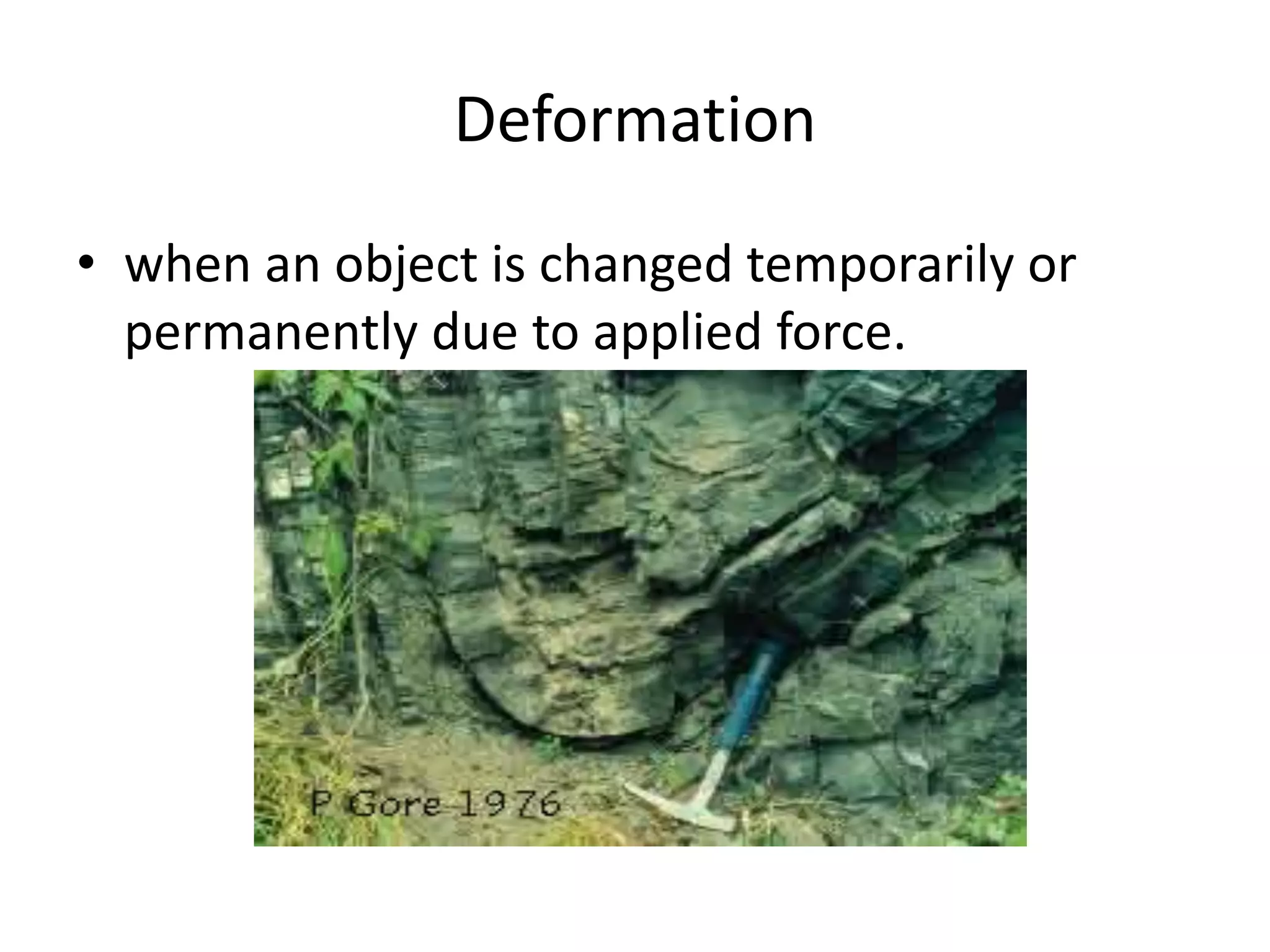Modes of deformation of rocks presentation | PPTX