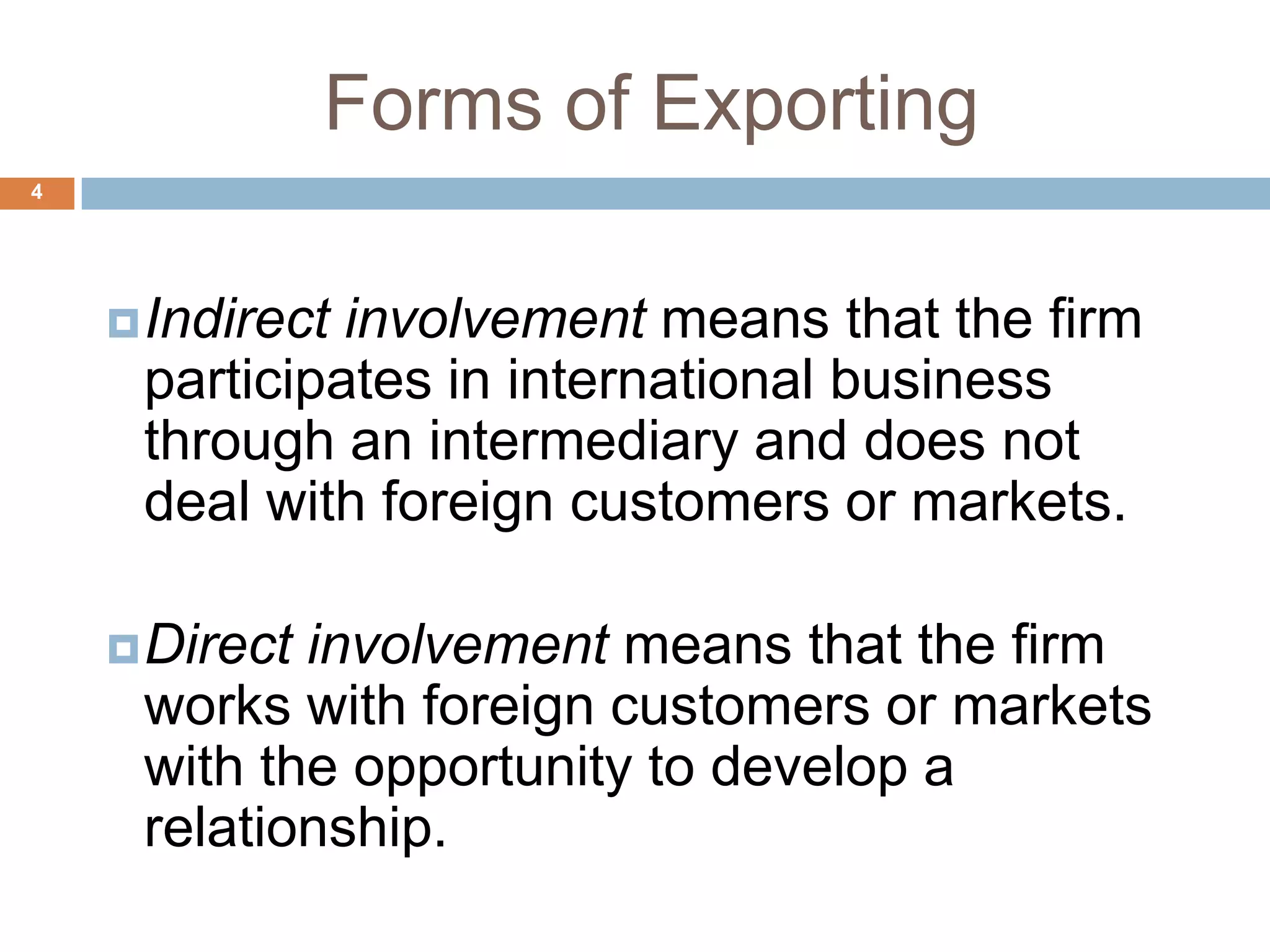 Modes of Entry into International Business | PPTX