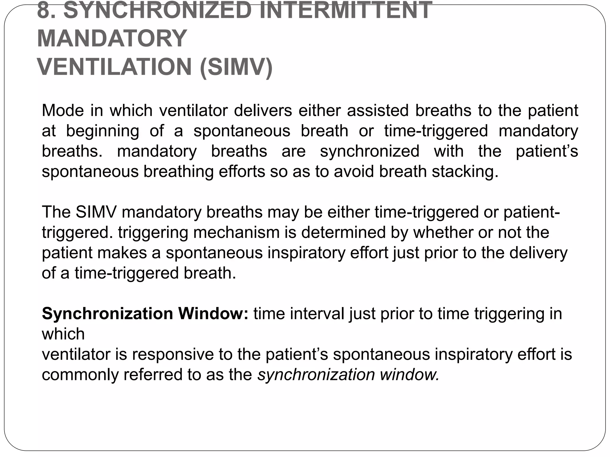 Modes of mechanical ventilation | PPTX