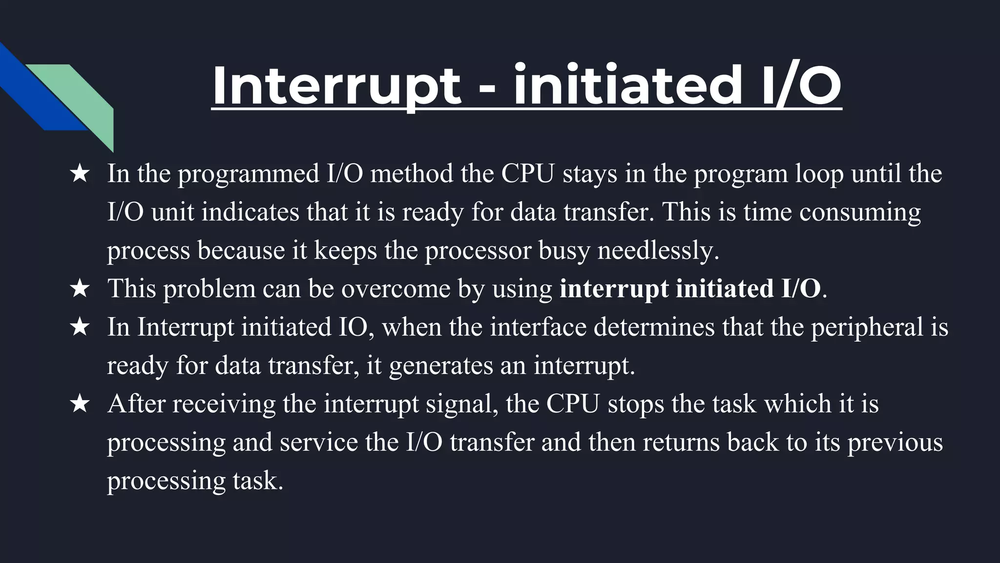 Modes of transfer - Computer Organization & Architecture - Nithiyapriya ...