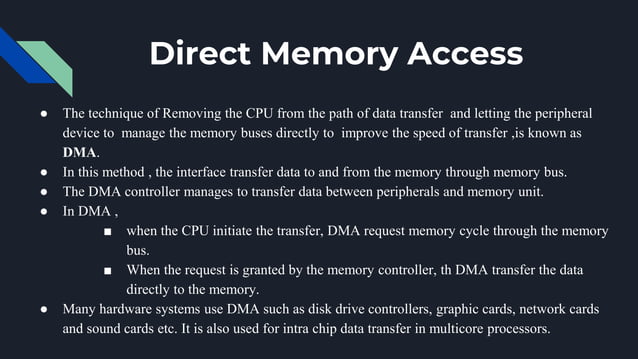 Modes of transfer - Computer Organization & Architecture - Nithiyapriya ...