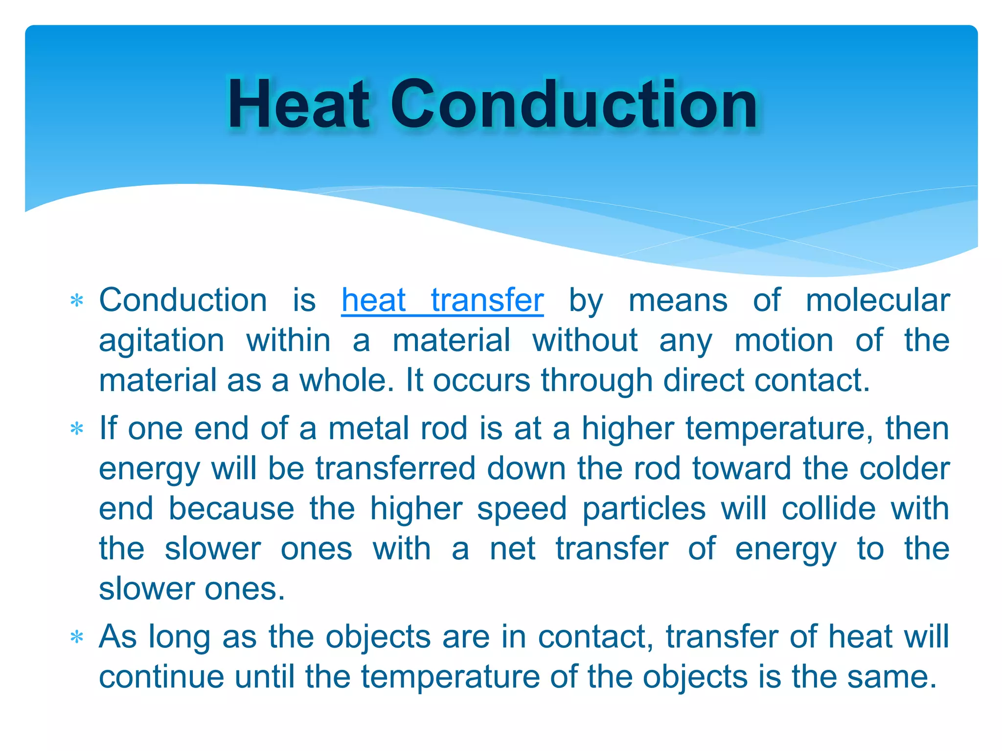 Modes of transfer of heat PPT