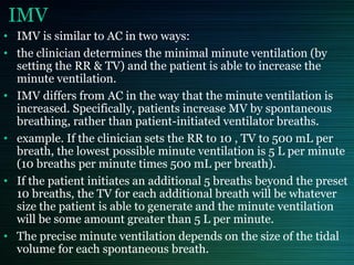 Imv Uk Radiographic Guide Modes of MECHANICAL VENTILLATION | PDF