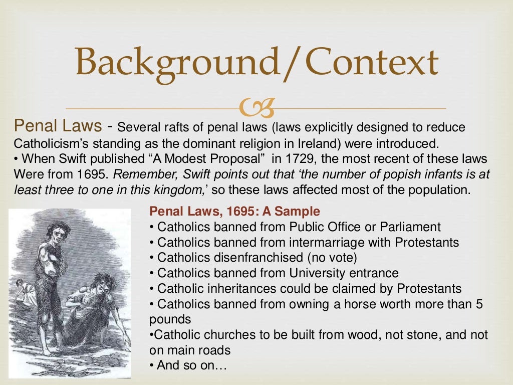 Modest proposal sample presentation