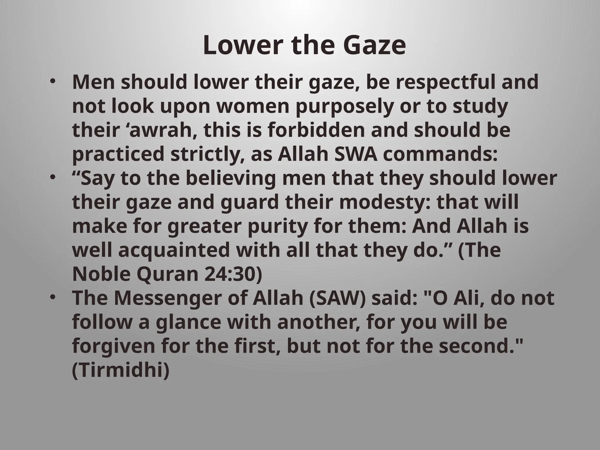 Modesty Guards understanding concept of modesty in Islam | PPTX