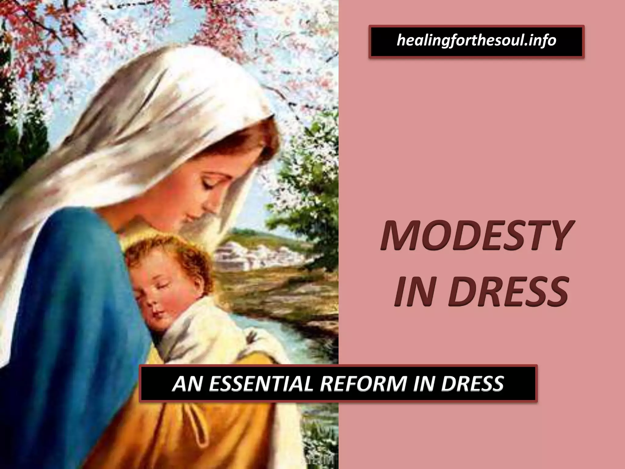 Health Benefits of Modesty in Dress 3 PPT