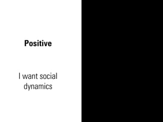 Positive


I want social
  dynamics
 
