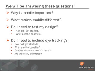 Eye Tracking the UX of Mobile: What You Need to Know | PDF